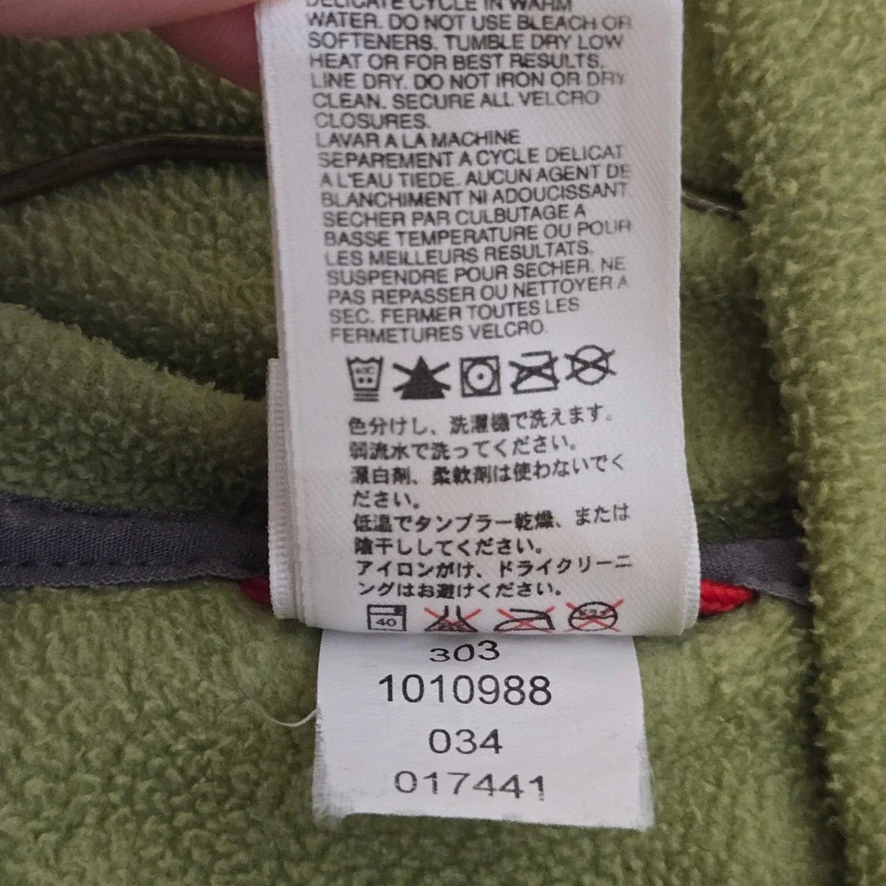 The North Face Fleece Hoodie Pullover Green‎ Mens Small S Kangaroo Pocket